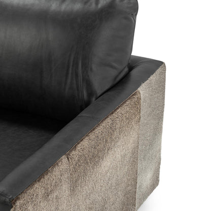Lathe Hide Accent Chair - Rustic Shadow