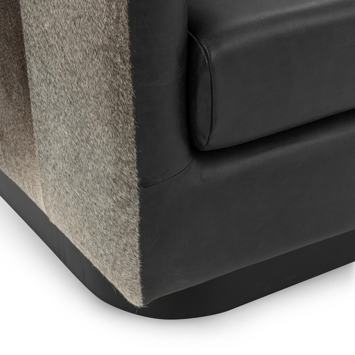 Lathe Hide Accent Chair - Rustic Shadow