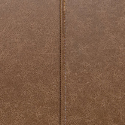 Madeleine Leather Bench - Dune Walnut