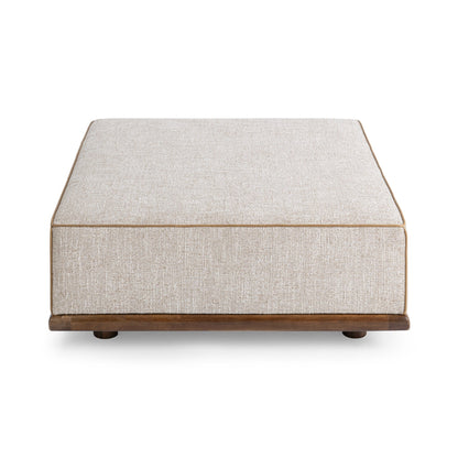 Ellerie Square Ottoman - Latte