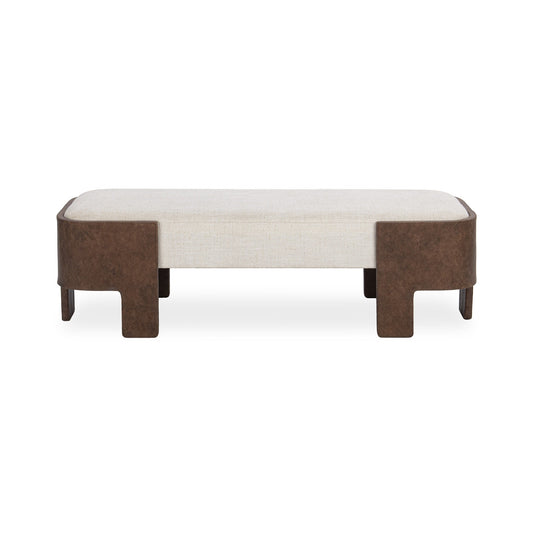 Janya Accent Bench - Oat Cream