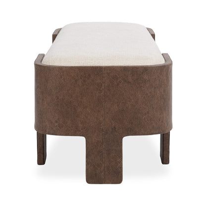 Janya Accent Bench - Oat Cream