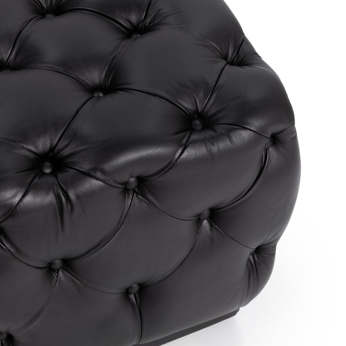 Briar 18" Square Ottoman - Midnight Raven
