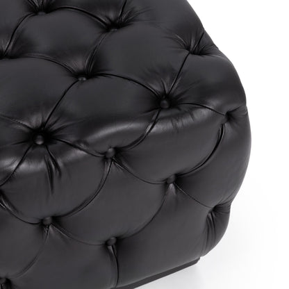 Briar 18" Square Ottoman - Midnight Raven