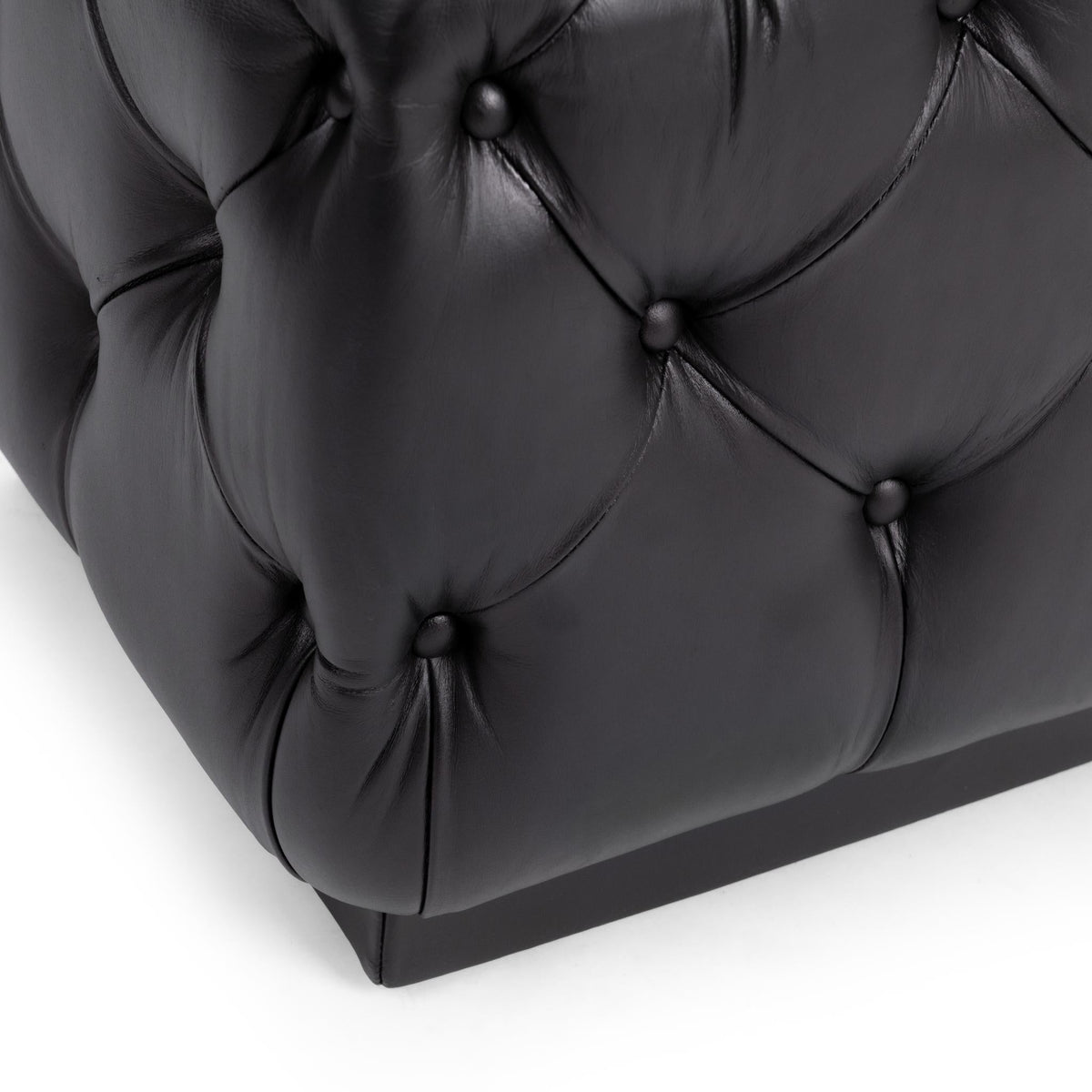 Briar 18" Square Ottoman - Midnight Raven