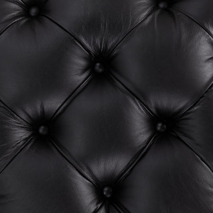 Briar 18" Square Ottoman - Midnight Raven