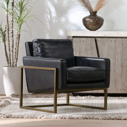 Ken Accent Chair – Jet Black