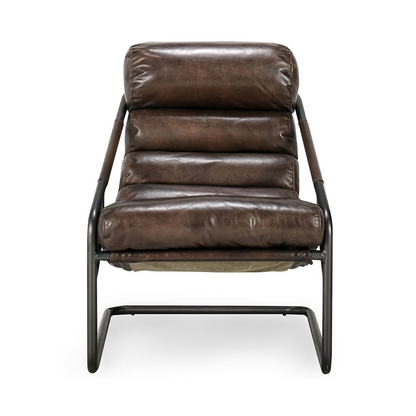 Jackson Leather Accent Chair - Truffle Brown