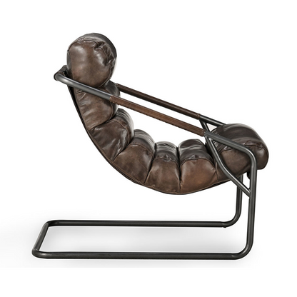 Jackson Leather Accent Chair - Truffle Brown