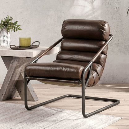 Jackson Leather Accent Chair - Truffle Brown