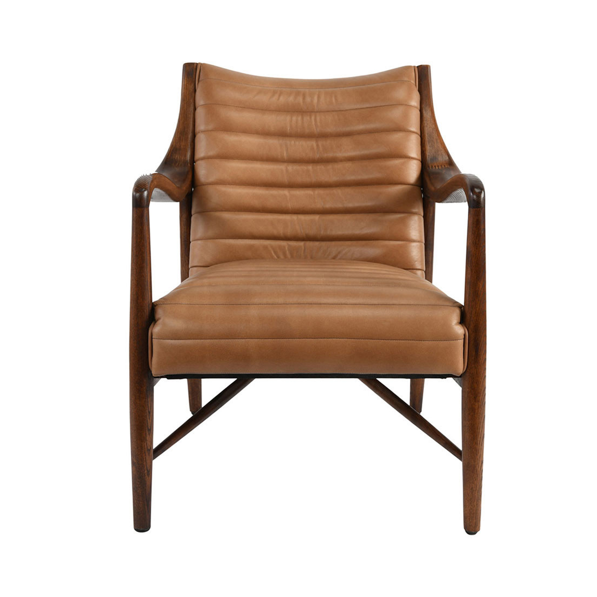 Kenneth Leather Club Chair - Adobe Tan