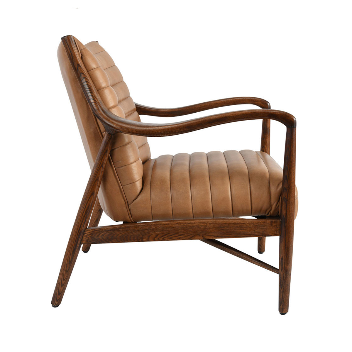 Kenneth Leather Club Chair - Adobe Tan