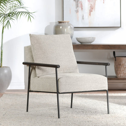 Cohen Upholstered Accent Chair - Ivory