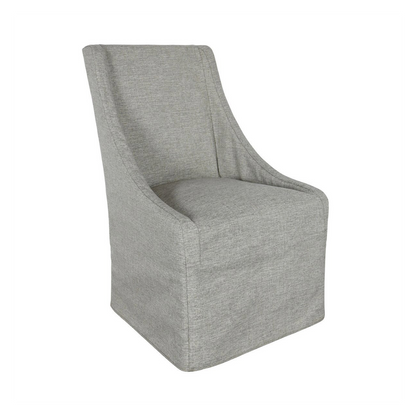 Warwick Upholstered Rolling Dining Chair