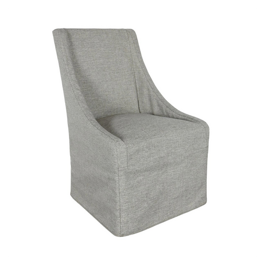 Warwick Upholstered Rolling Dining Chair
