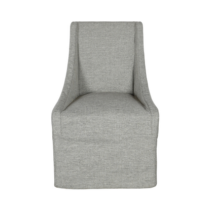 Warwick Upholstered Rolling Dining Chair