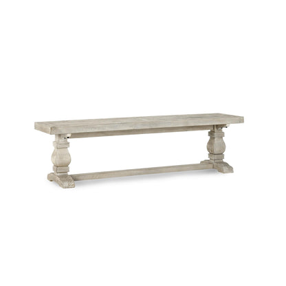 Caleb 66" Dining Bench Distressed Ivory