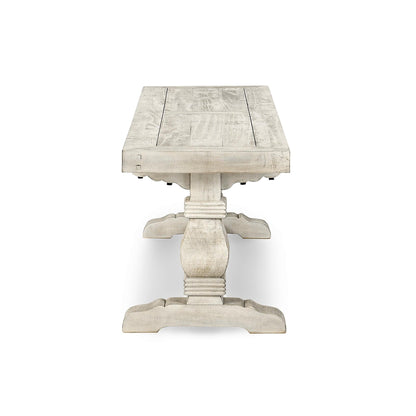 Caleb 66" Dining Bench Distressed Ivory