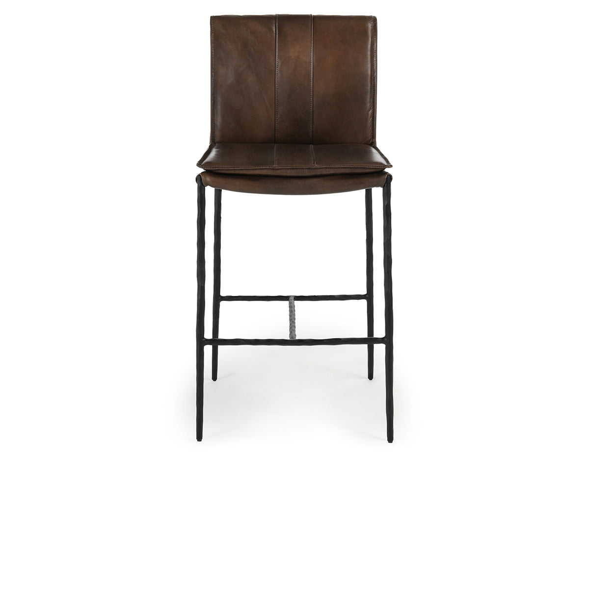 Mayer Leather Counter Stool - Truffle Brown