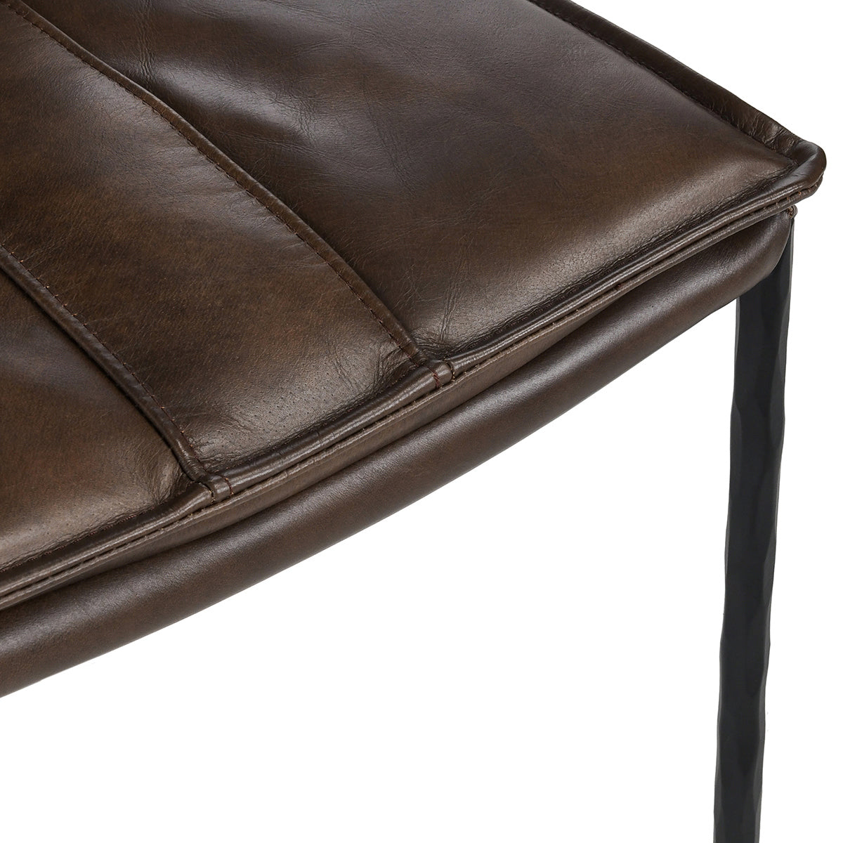 Mayer Leather Counter Stool - Truffle Brown