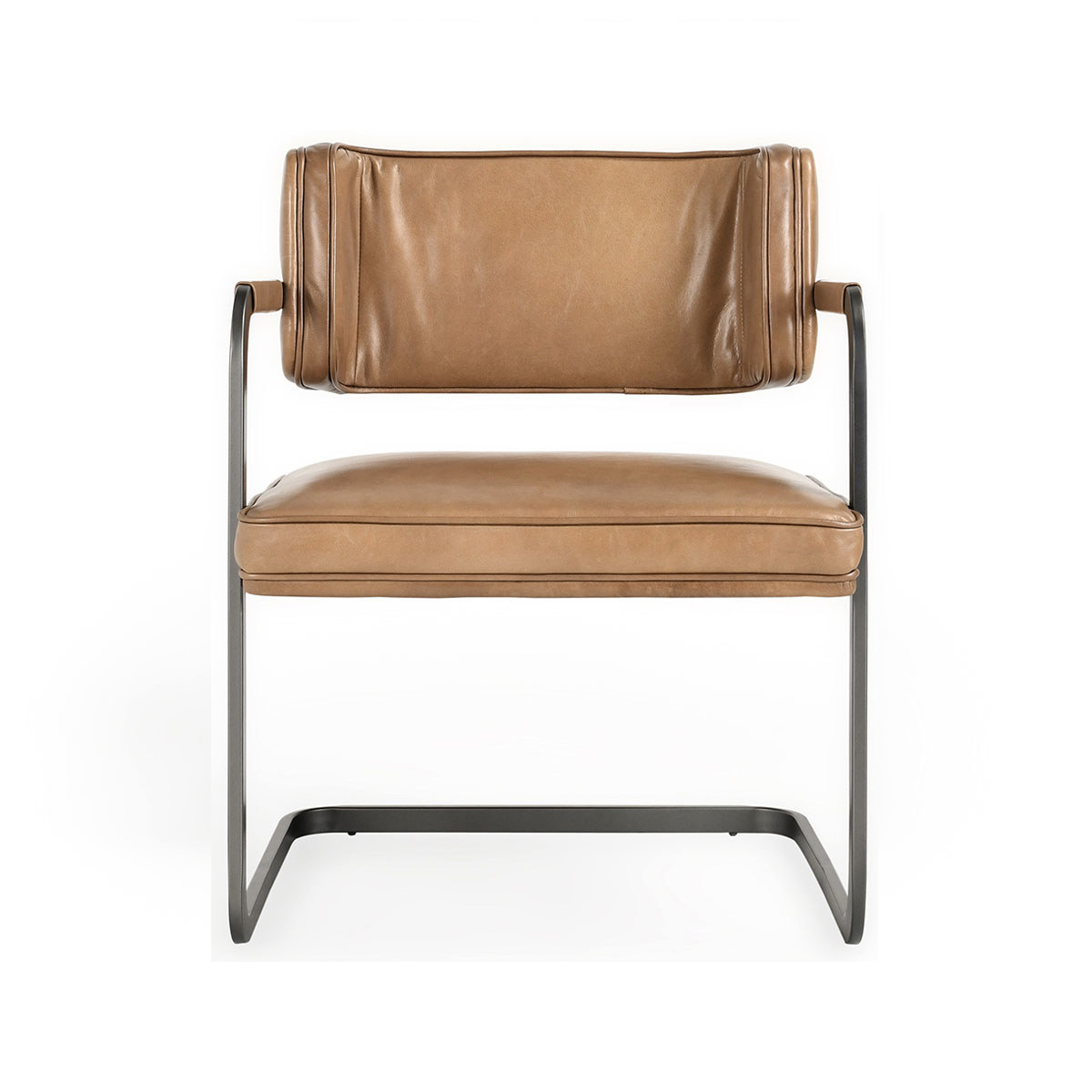 Fonda Leather Dining Chair - Adobe Tan