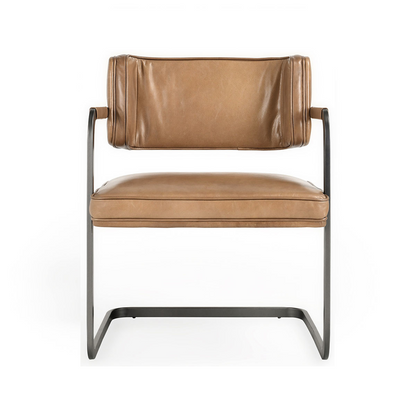 Fonda Leather Dining Chair - Adobe Tan