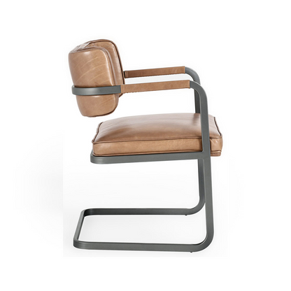 Fonda Leather Dining Chair - Adobe Tan
