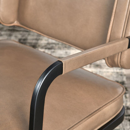 Fonda Leather Dining Chair - Adobe Tan
