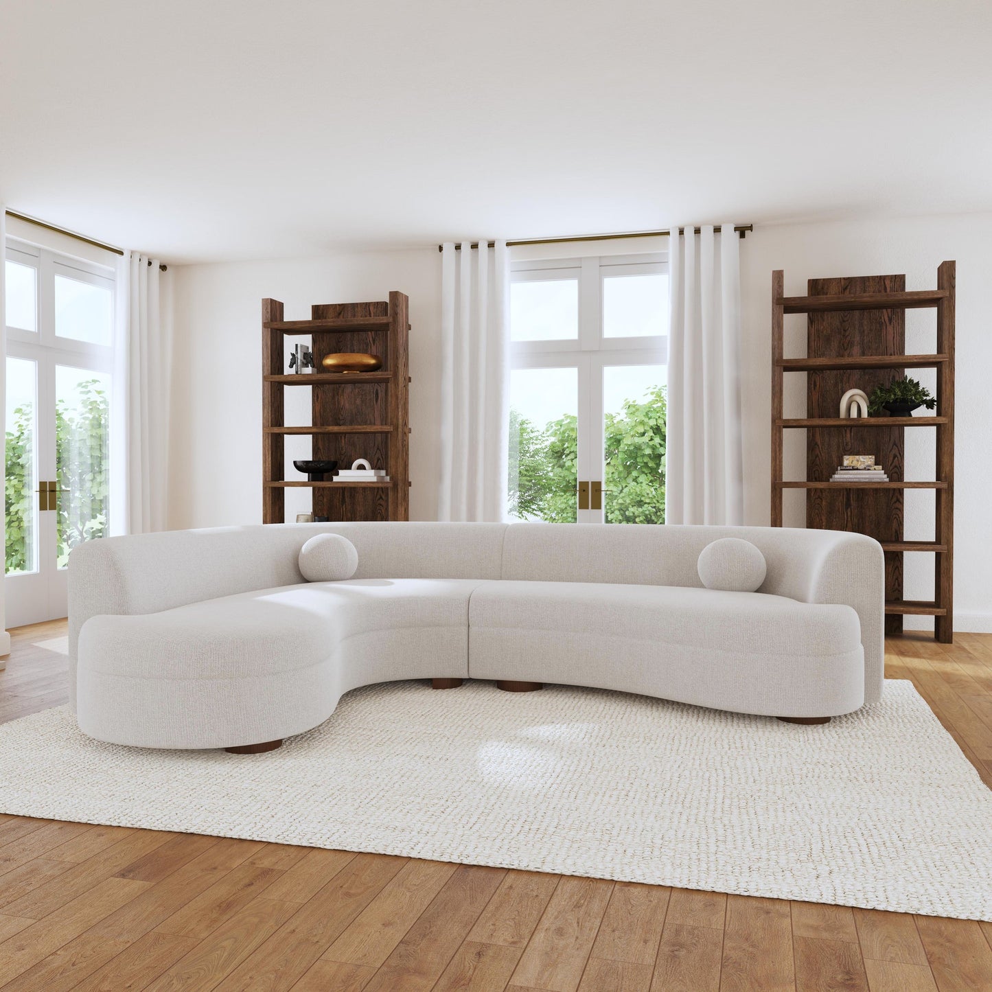 Concord Upholstered Sectional - Ivory