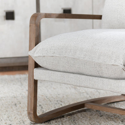 Mariah Upholstered Accent Chair - Natural