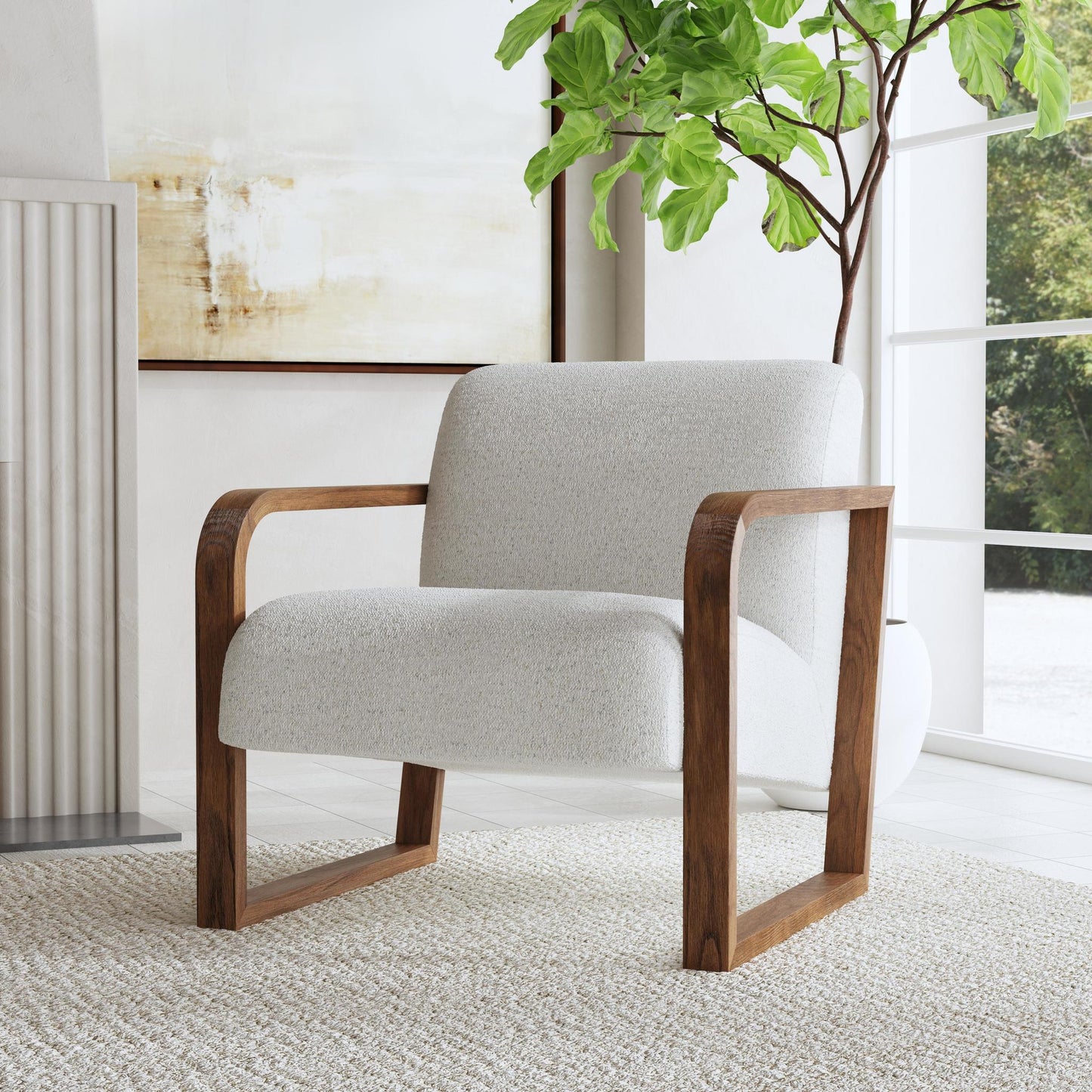Lexington Boucle Accent Chair - Coastal Breeze