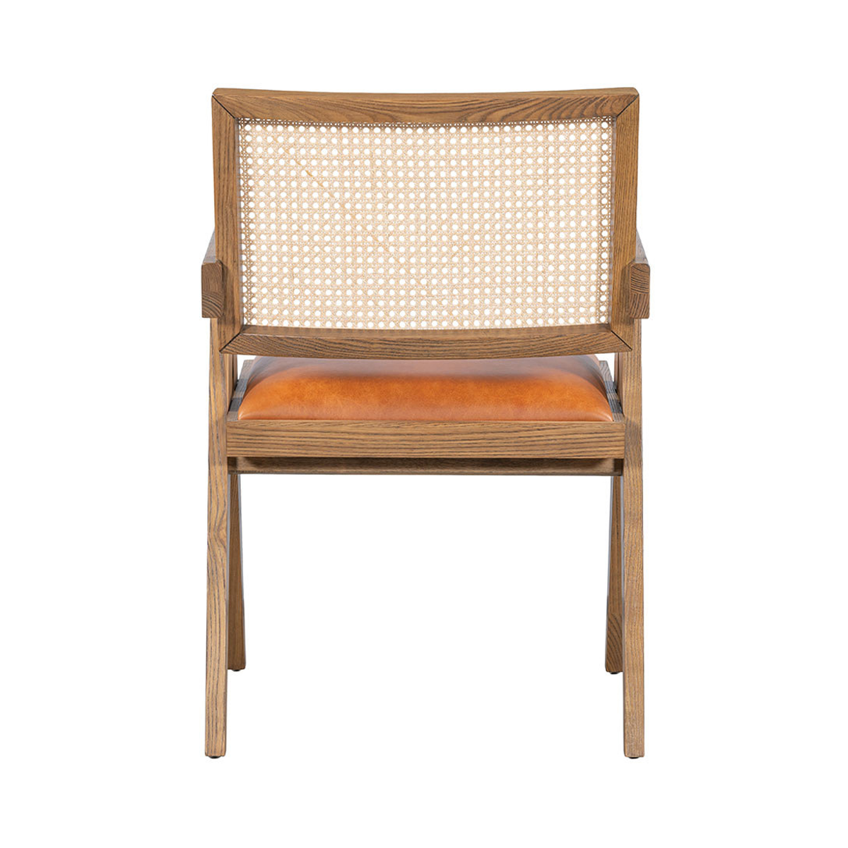 Douglas Leather Seat Dining Chair - Autumn Brown