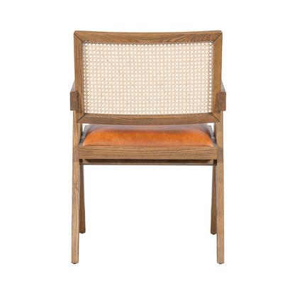 Douglas Leather Seat Dining Chair - Autumn Brown