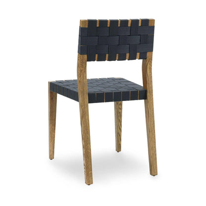 Orlando Oak Wood Set of 2 Dining Chair - Mossed Brown