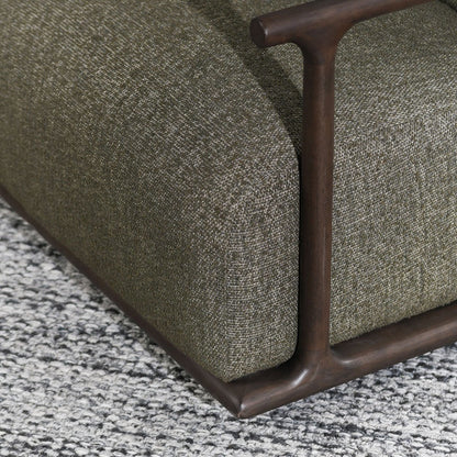 Lucia Upholstered Swivel Chair - Kale Green