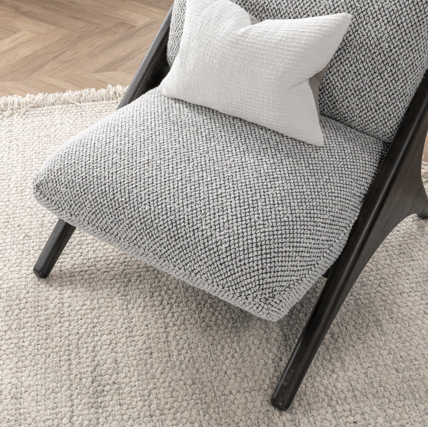 Georgia Upholstered Accent Chair - Gray