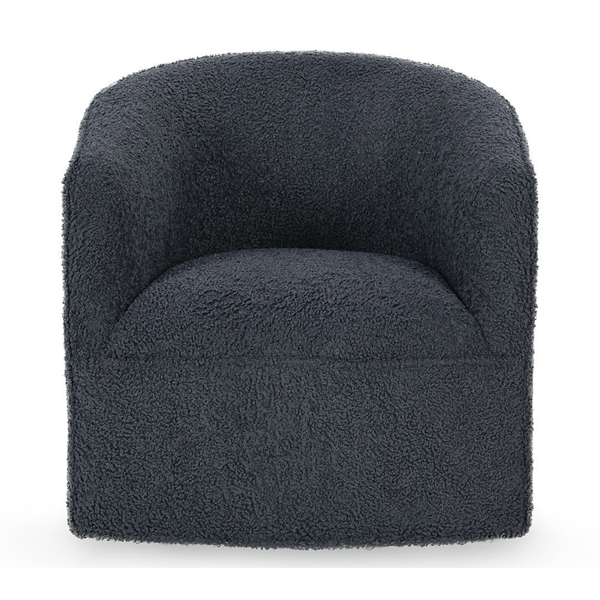 Valencia Upholstered Swivel Chair - Blue