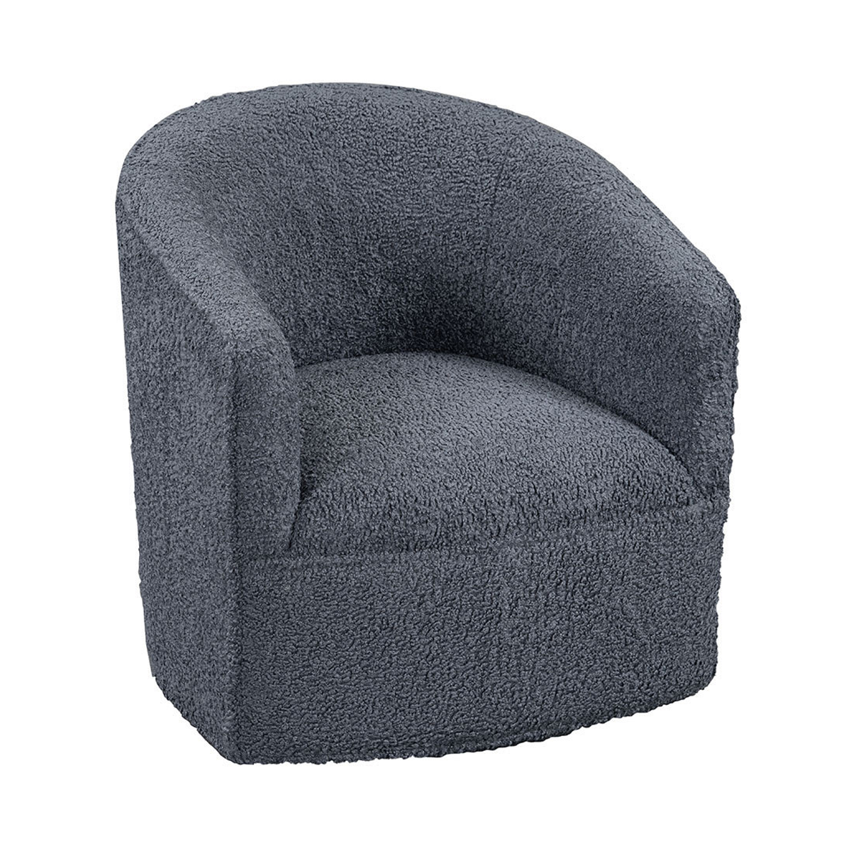 Valencia Upholstered Swivel Chair - Blue