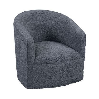 Valencia Upholstered Swivel Chair - Blue