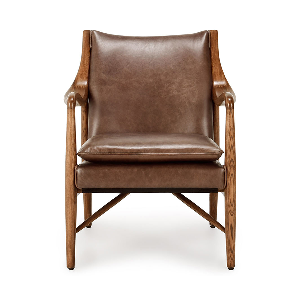 Kiannah Club Chair - Barrel Brown