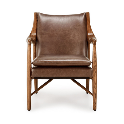Kiannah Club Chair - Barrel Brown