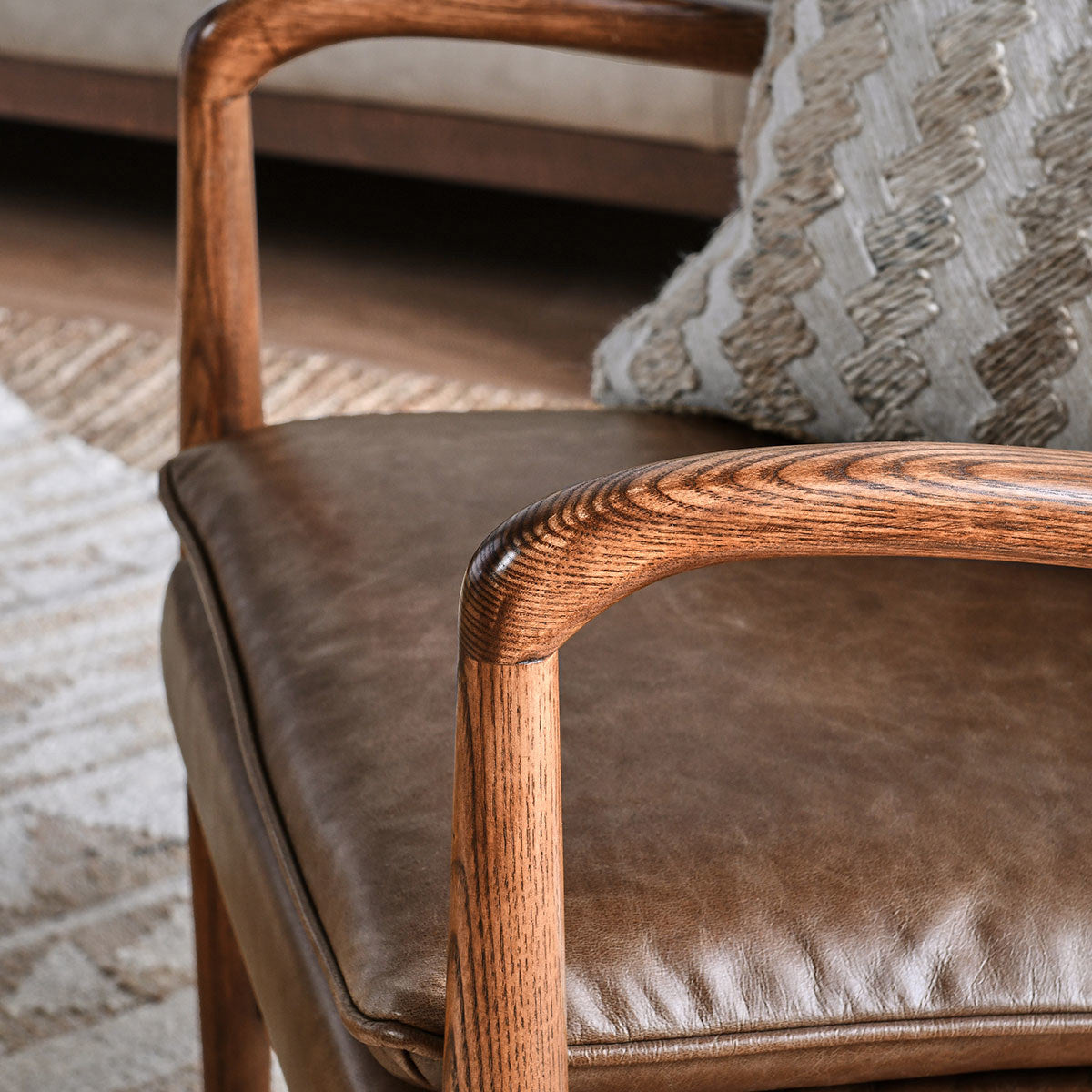Kiannah Club Chair - Barrel Brown