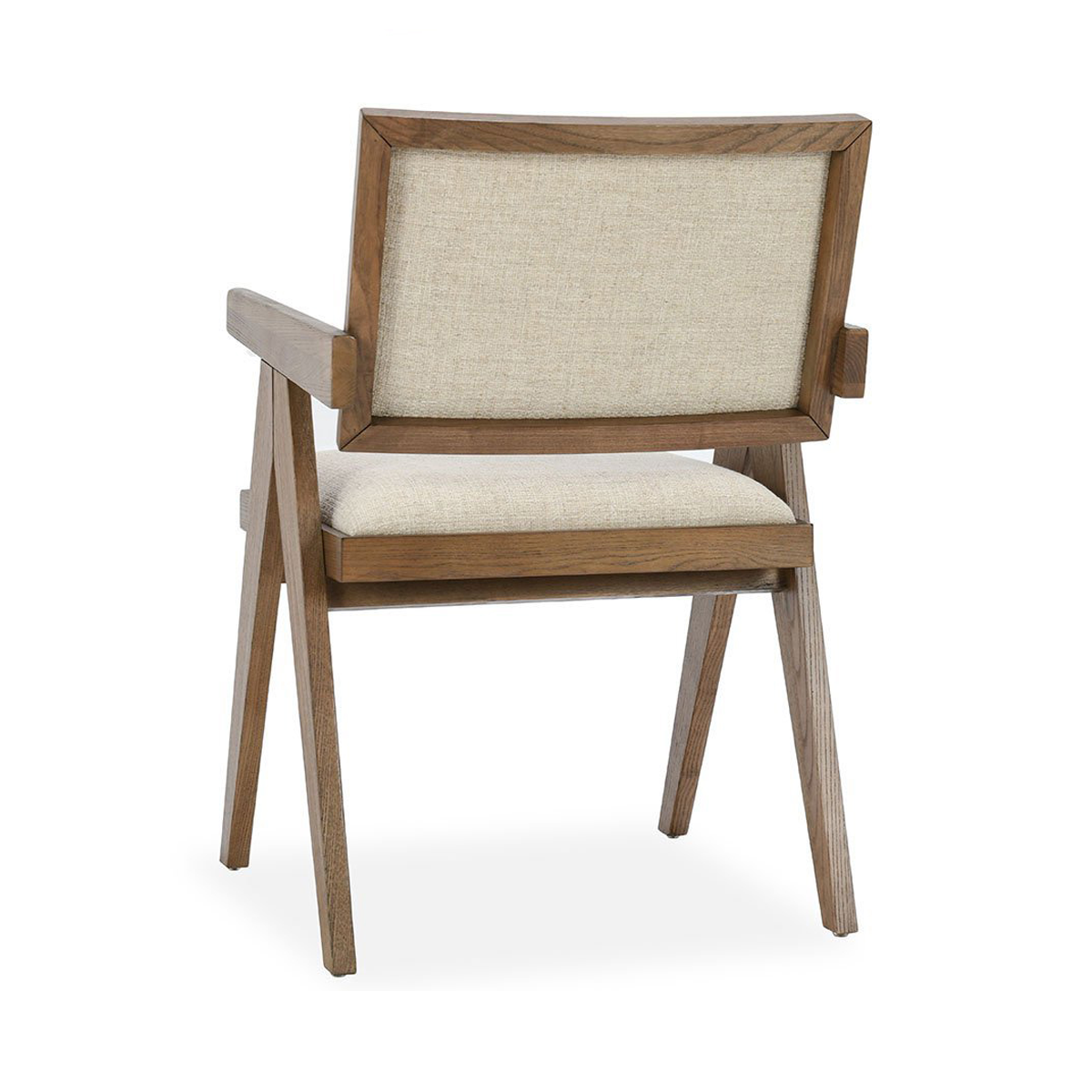 Dolton Upholstered Dining Armchair - Beige/Natural