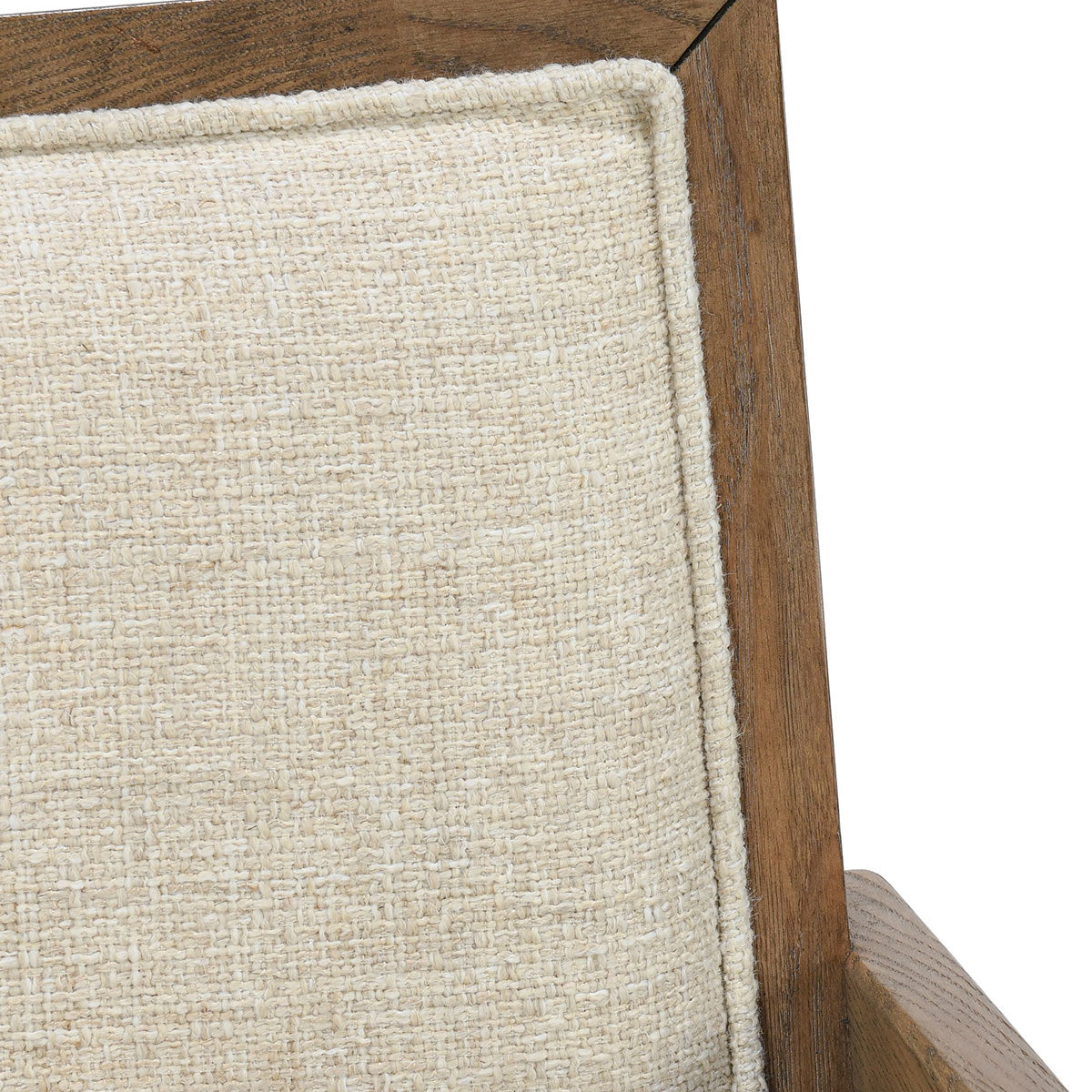 Dolton Upholstered Dining Armchair - Beige/Natural