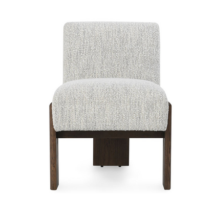 Chelsea Upholstered/Wood Dining Chair - Pixel Ivory