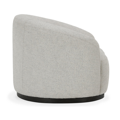 Beverly Upholstered Swivel Chair - Coastal Breeze