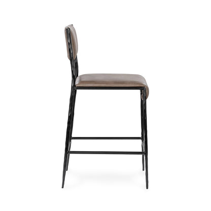 Kayne Leather Counter Stool