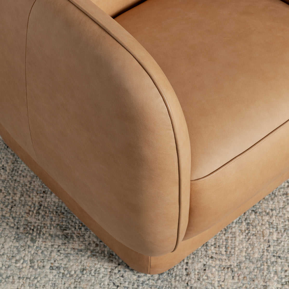 Rinner Leather Accent Chair - Tan