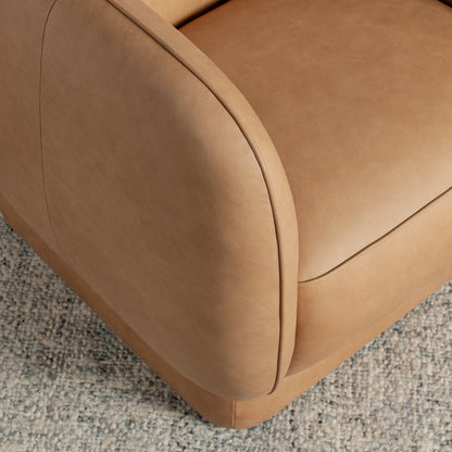 Rinner Leather Accent Chair - Tan
