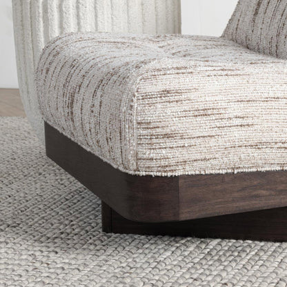 Crandall Upholstered Swivel Chair - Cocoa Cream